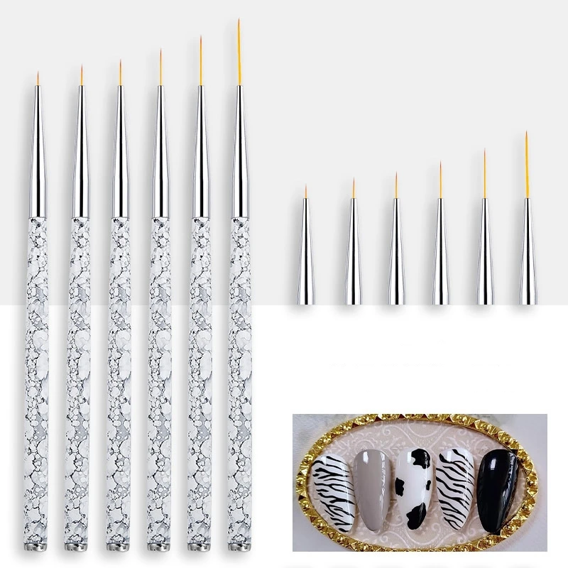 11/15/20mm 5/7/9mm Nail Brush Acrylic French Stripe Line Painting Drawing Flower Pen Gel UV Polish Marble Handle Manicure Tools 
11/15/20mm 5/7/9mm Nail Brush Acrylic French Stripe Line Painting Drawing Flower Pen Gel UV Polish Marble Handle Manicure Tools