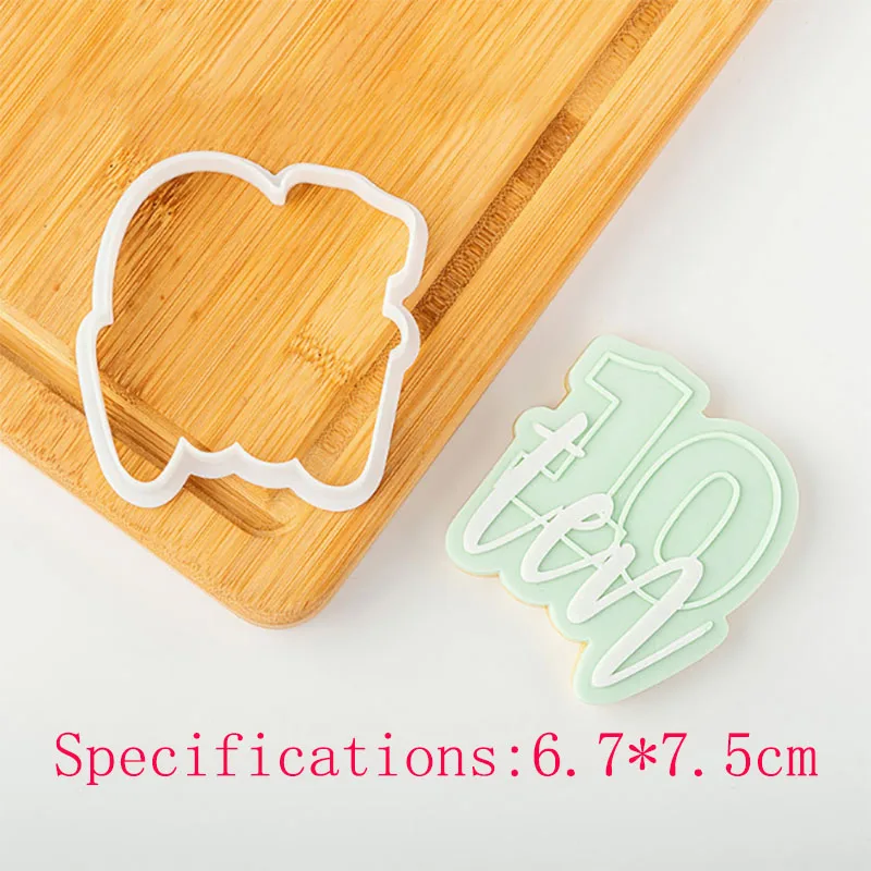 Ten English Digital Baking Cake Biscuit Tool Baby's First Birthday Dessert Embossed Acrylic Plate Frosting Die
Ten English Digital Baking Cake Biscuit Tool Baby's First Birthday Dessert Embossed Acrylic Plate Frosting Die