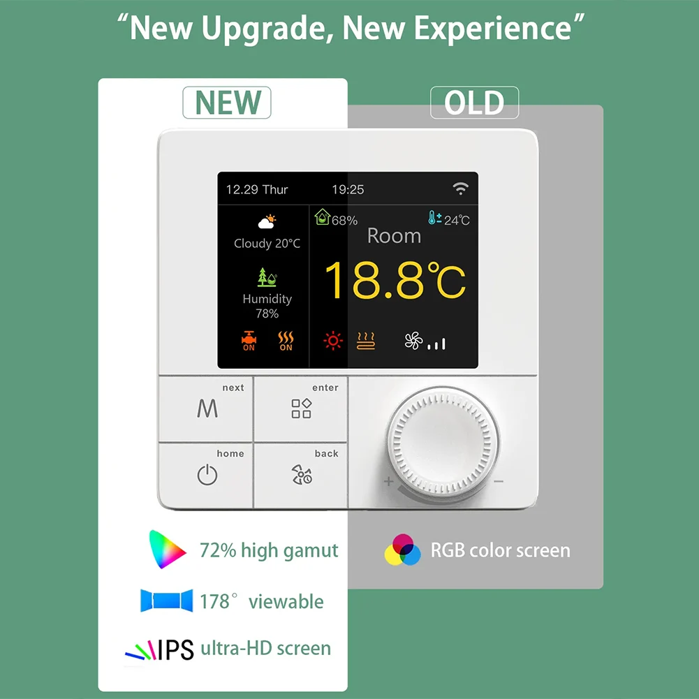 Smart Floor Heating Thermostat For Tuya WiFi Electric Floor Heating Water Gas Boiler Thermostat Temperature Controller
Smart Floor Heating Thermostat For Tuya WiFi Electric Floor Heating Water Gas Boiler Thermostat Temperature Controller