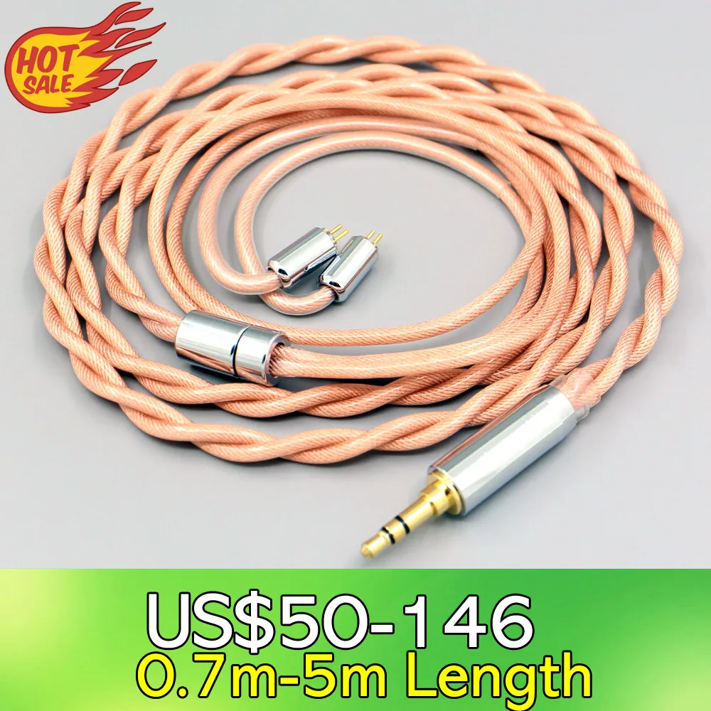 

Type6 756 core Shielding 7n Litz OCC Earphone Cable For 0.78mm Flat Step JH Audio JH16 Pro JH11 Pro 5 6 7 BA LN007985