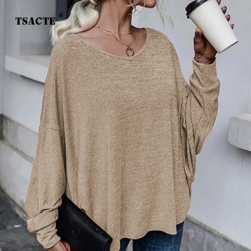 Autumn and Winter 2022 New Top Women's Solid Round Neck Loose Lace Up Back Lace Down Shoulder T-shirt Women's Wear
Autumn and Winter 2022 New Top Women's Solid Round Neck Loose Lace Up Back Lace Down Shoulder T-shirt Women's Wear