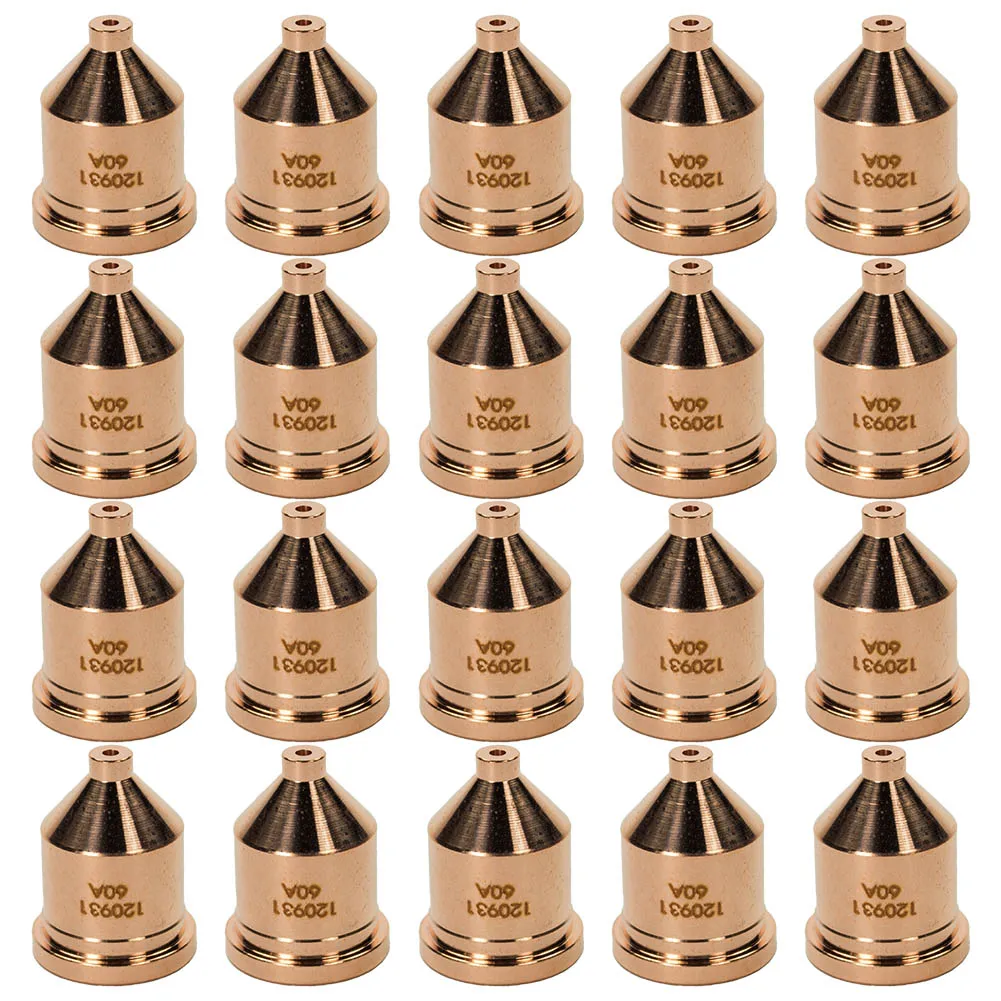 20pcs 120931 Plasma Cutter Nozzles Torch Tips 60A For 1250 Cutting Machine 0.2-0.8Mpa Copper Plasma Cutters Welding Equipment
20pcs 120931 Plasma Cutter Nozzles Torch Tips 60A For 1250 Cutting Machine 0.2-0.8Mpa Copper Plasma Cutters Welding Equipment