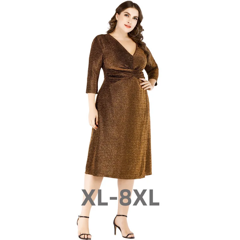 Plus Size Elegant Sexy Evening Party Long dress Long Sleeve v Neck Sequin Skirt Dresses for Women Female 3xl 4xl 5xl 6xl
Plus Size Elegant Sexy Evening Party Long dress Long Sleeve v Neck Sequin Skirt Dresses for Women Female 3xl 4xl 5xl 6xl