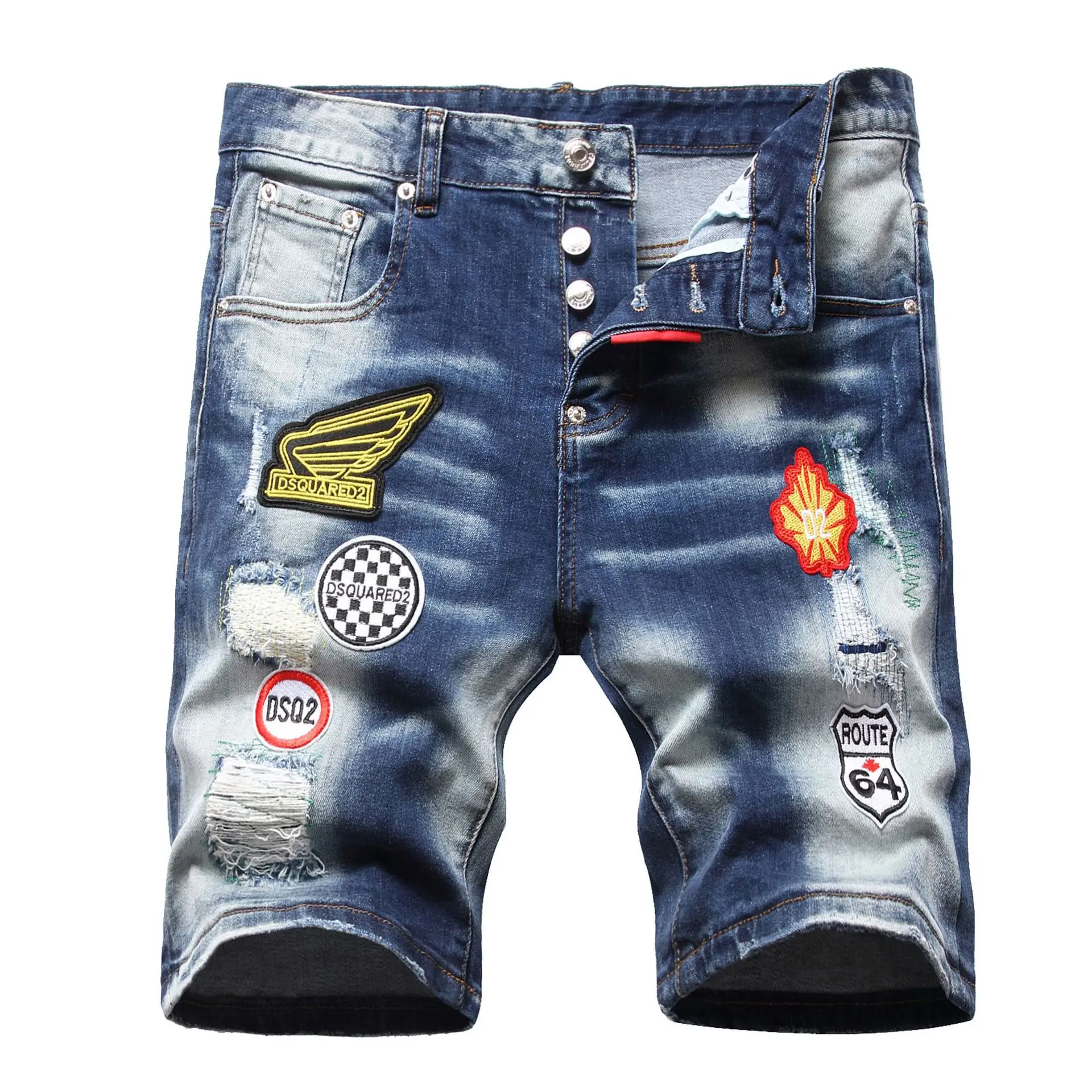 DSQUARED2 Brand Mens Summer Denim Shorts Mens Casual Straight Slim Hole D2 Short Jeans Ripped Patchwork Large Size Shorts 42
DSQUARED2 Brand Mens Summer Denim Shorts Mens Casual Straight Slim Hole D2 Short Jeans Ripped Patchwork Large Size Shorts 42