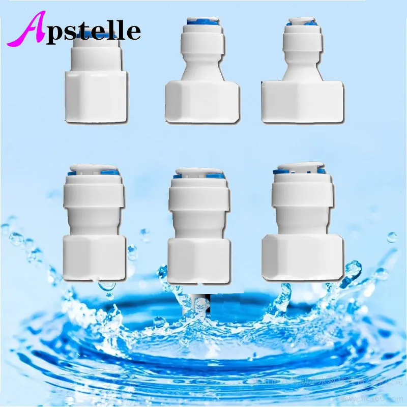 Apstelle Reverse Osmosis RO Water System Fitting 1/4" 3/8" Inch 8mm OD Hose Tube 1/4" 1/2" 3/4" 1/8" Female Pipe Quick Connector
Apstelle Reverse Osmosis RO Water System Fitting 1/4" 3/8" Inch 8mm OD Hose Tube 1/4" 1/2" 3/4" 1/8" Female Pipe Quick Connector