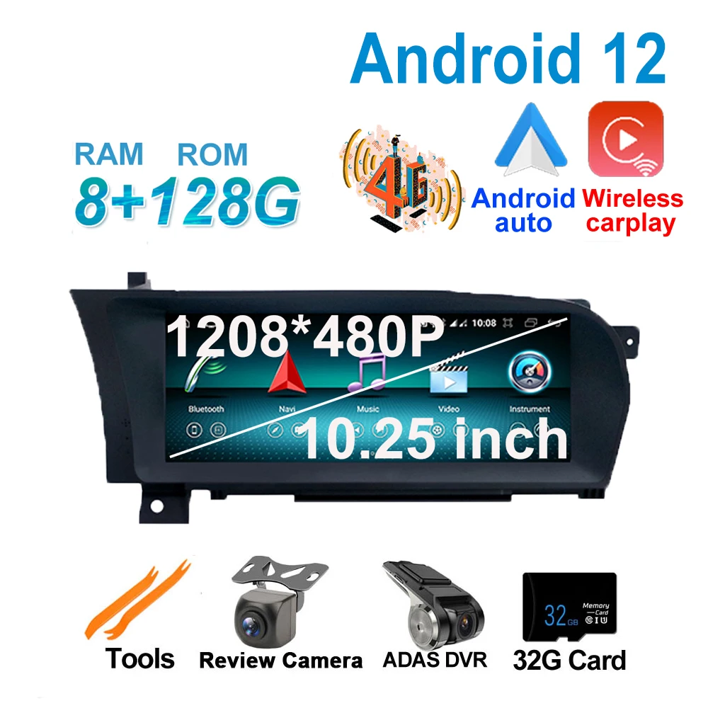 For Benz S Grade W221 W222 2010-2015 Screen 10.25 Inch Android 12 Car Player GPS Navigation Multimedia Video NTG 3.0&3. 5 System
For Benz S Grade W221 W222 2010-2015 Screen 10.25 Inch Android 12 Car Player GPS Navigation Multimedia Video NTG 3.0&3. 5 System