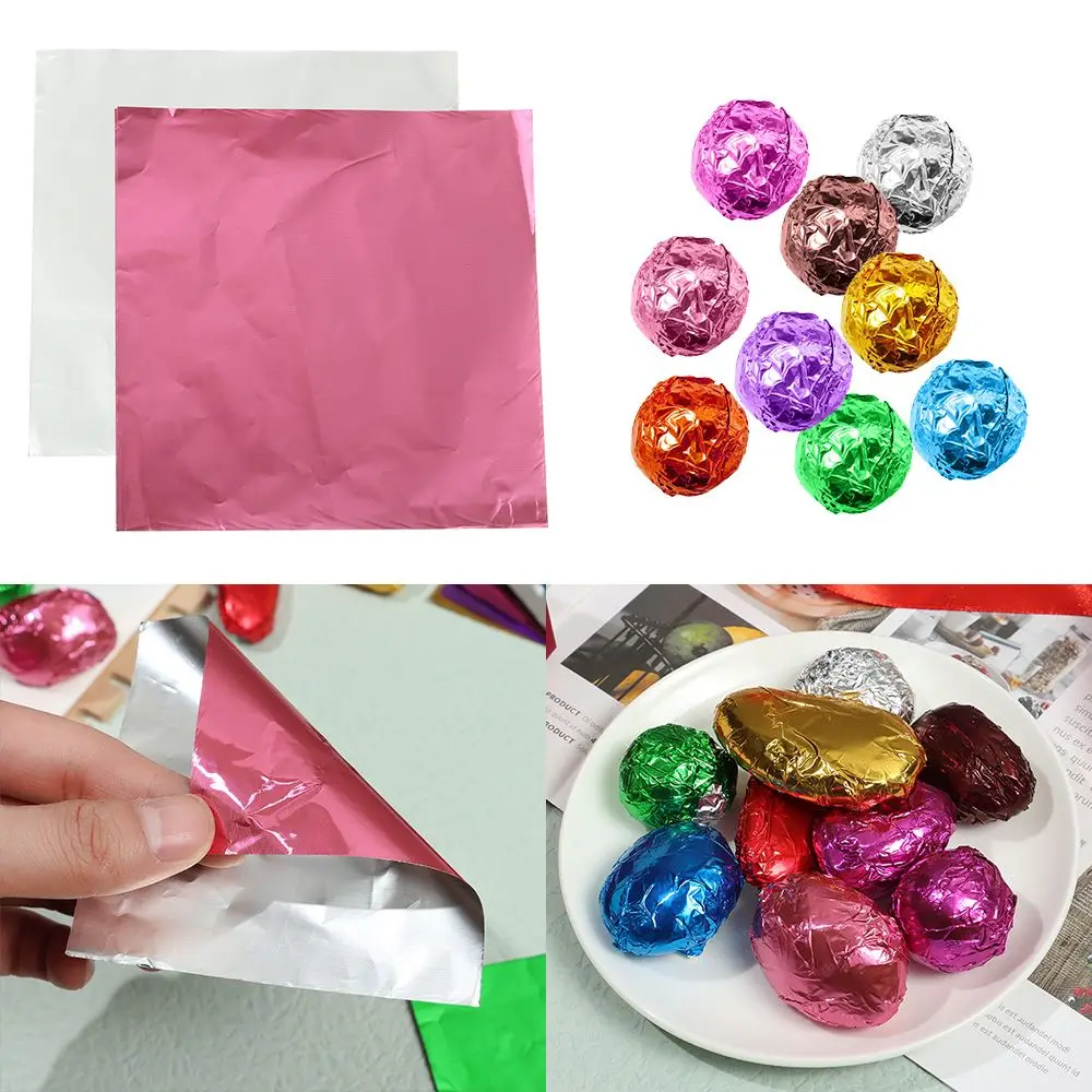 100 pcs Metal Embossing Candy Gilded Color Decoration Baking Aluminum Foil Package Paper Candy Chocolate Wrapping Paper
100 pcs Metal Embossing Candy Gilded Color Decoration Baking Aluminum Foil Package Paper Candy Chocolate Wrapping Paper