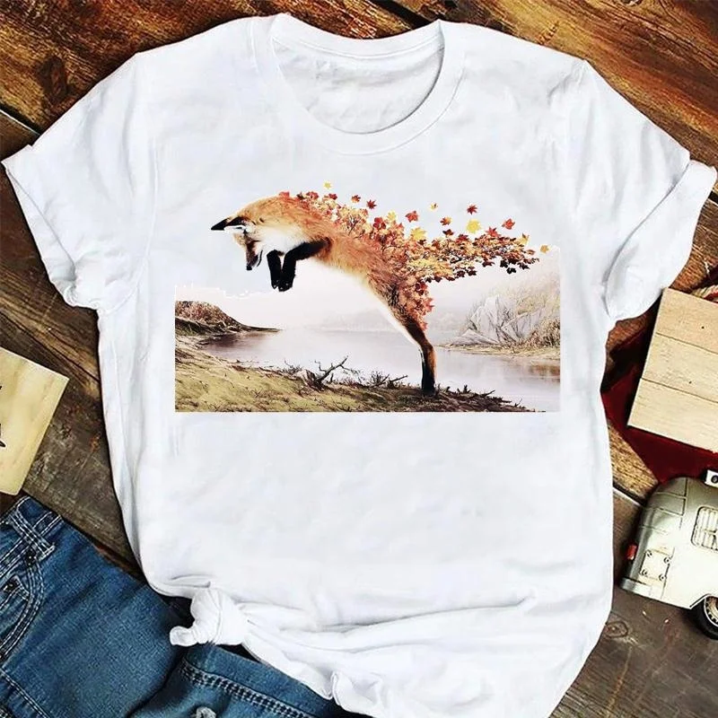 Women Fashion 90s Natural Scenery Animal Cartoon Summer Tshirts Fashion Clothes Graphic T Top Lady Print Female Tee T-Shirt
Women Fashion 90s Natural Scenery Animal Cartoon Summer Tshirts Fashion Clothes Graphic T Top Lady Print Female Tee T-Shirt