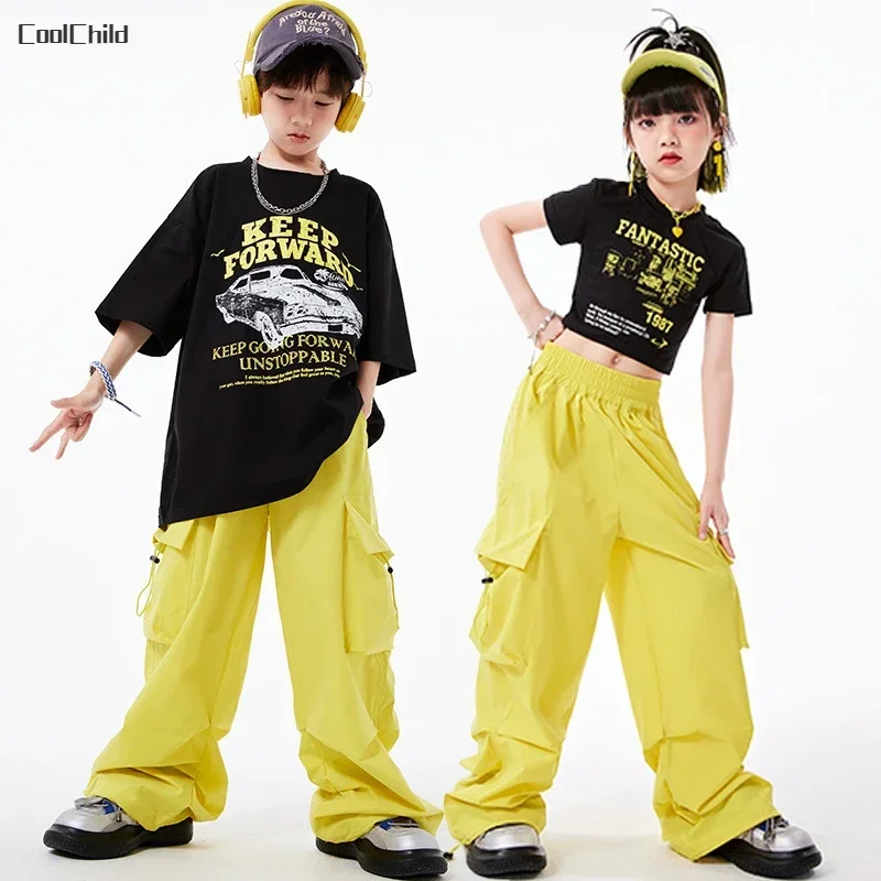 Boys Hip Hop Retro Loose Print T-shirt Street Dance Cargo Pants Girls Short Sleeve Crop Top Child Clothes Sets Kids Jazz Costume
Boys Hip Hop Retro Loose Print T-shirt Street Dance Cargo Pants Girls Short Sleeve Crop Top Child Clothes Sets Kids Jazz Costume