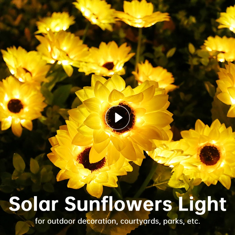 LED Sunflower Solar Lamp Garden Decoration Flower Lawn Lamp Smart Light Control Landscape Light For Yard Pathway Wedding Decor
LED Sunflower Solar Lamp Garden Decoration Flower Lawn Lamp Smart Light Control Landscape Light For Yard Pathway Wedding Decor