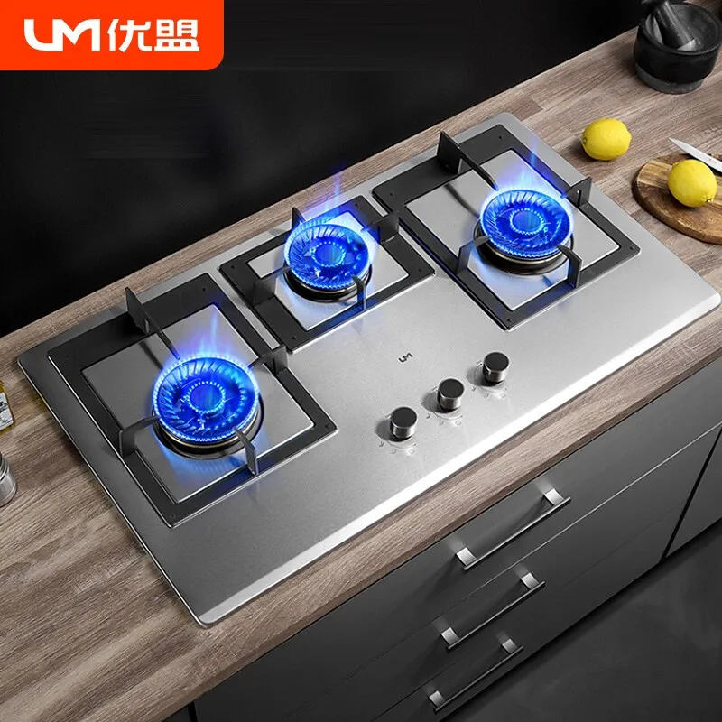 UM 5.0KW Three-burner Gas Stove Stainless Steel 900mm Large Panel Table Built-in Gas Cooktop Fierce Fire Natural/ Liquefied Gas
UM 5.0KW Three-burner Gas Stove Stainless Steel 900mm Large Panel Table Built-in Gas Cooktop Fierce Fire Natural/ Liquefied Gas