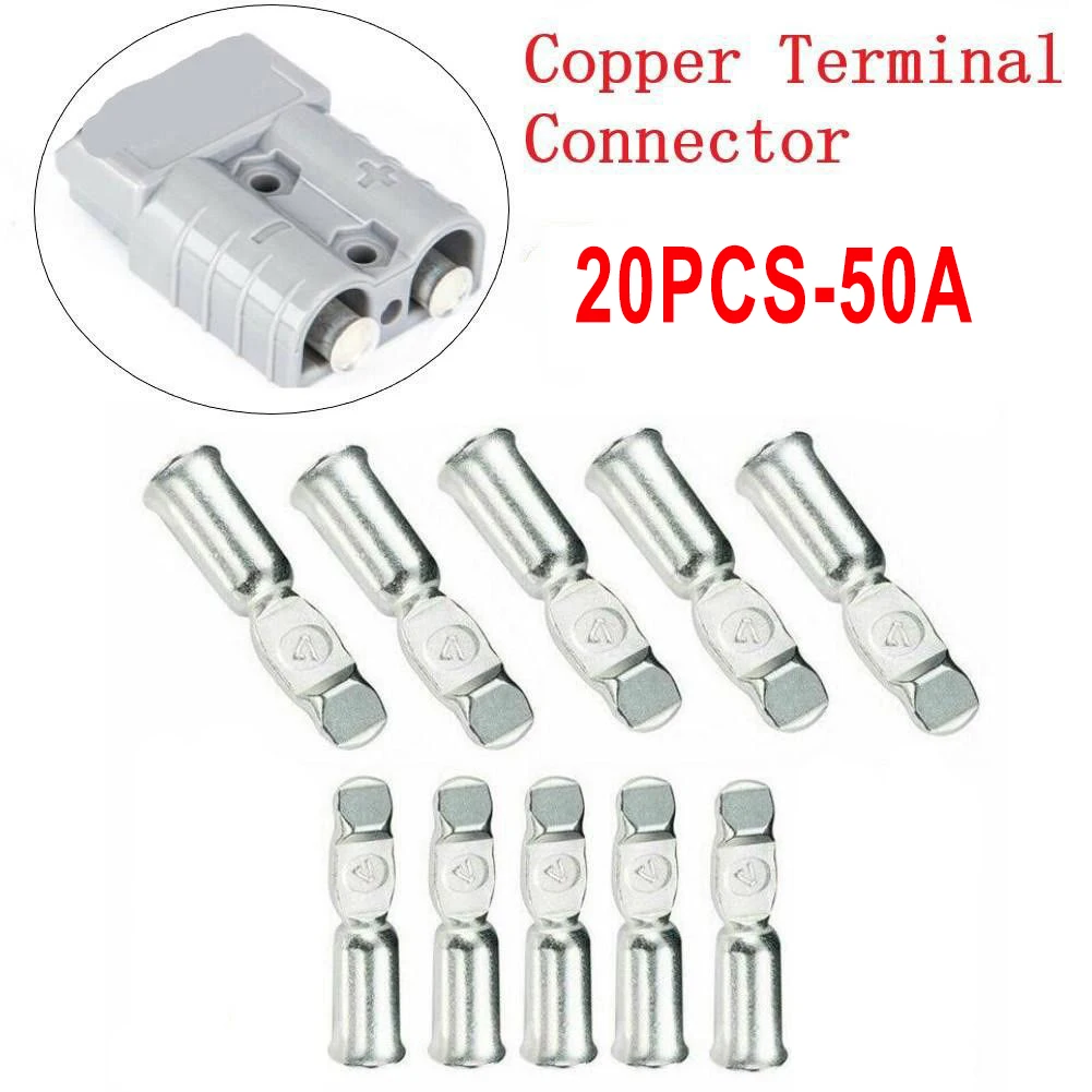 20pcs Anderson Plug Terminal Connector 50A Copper Terminals Connector For Anderson Plug Terminals Connections
20pcs Anderson Plug Terminal Connector 50A Copper Terminals Connector For Anderson Plug Terminals Connections