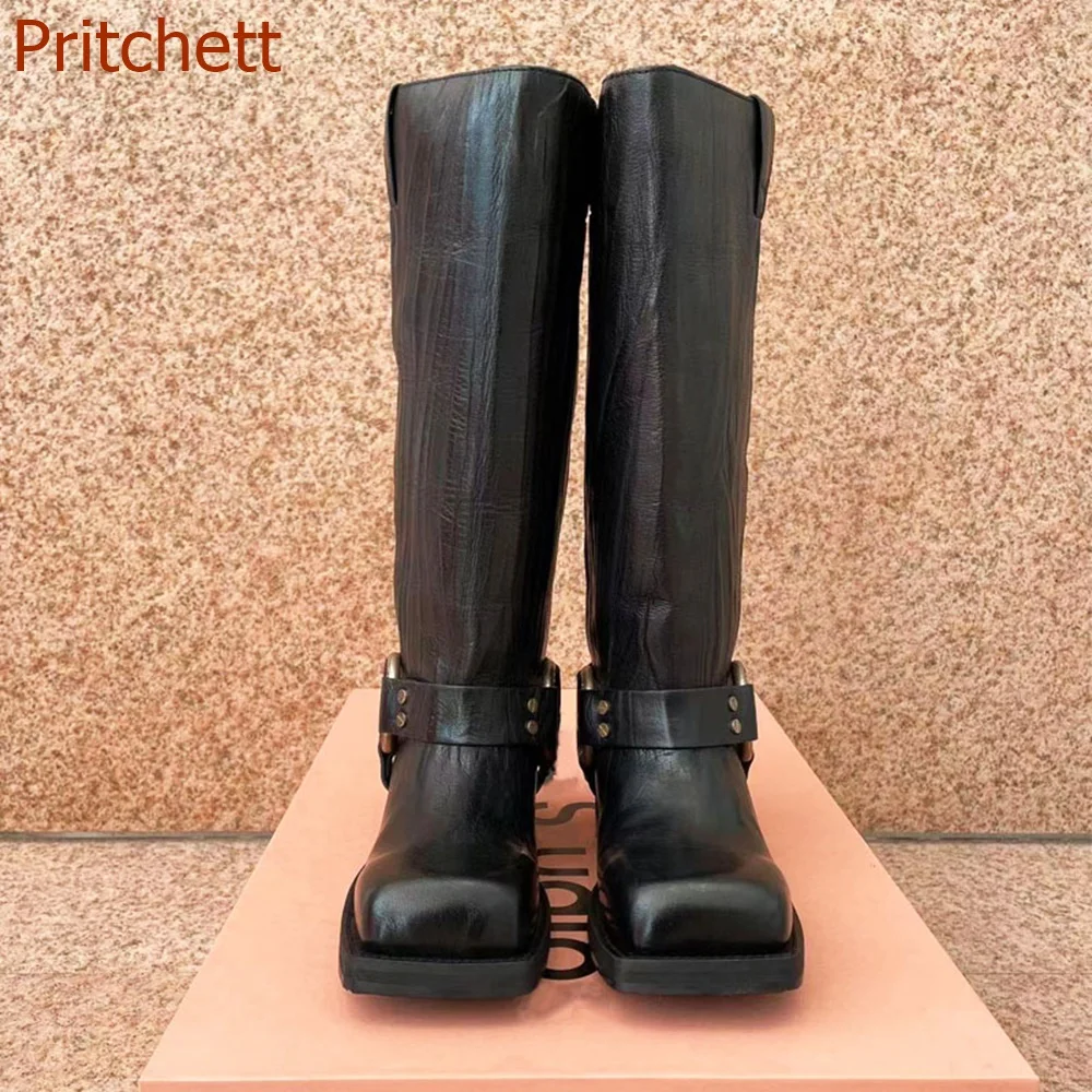 Square Toe Flat Sole Women Boots Solid Knee High Belt Buckle Women Shoes Pleated Fashion Casual Comfortable Women Shoes Newest
Square Toe Flat Sole Women Boots Solid Knee High Belt Buckle Women Shoes Pleated Fashion Casual Comfortable Women Shoes Newest