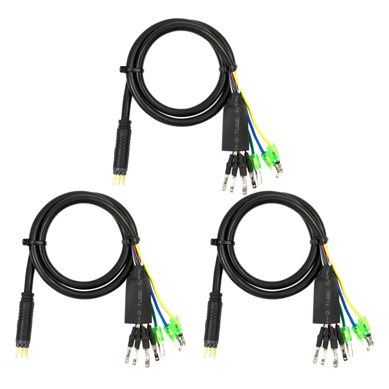 

3Pcs 60Cm E-Bike 9Pin Motor Convert Extension Cable Cord Waterproof Connector For Bafang Front Rear Wheel Hub Motors