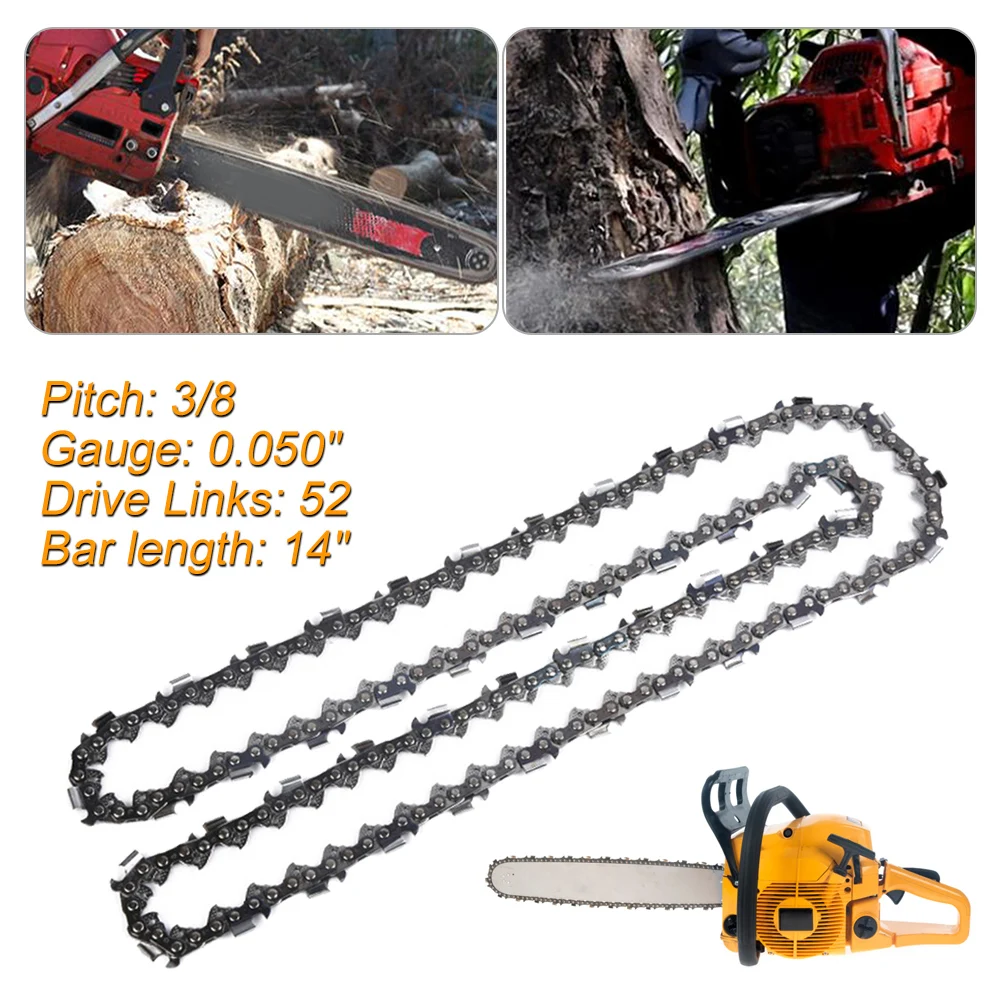 14" Chainsaw Chain Semi Chisel Chainsaw Chain For Husqvarna 236e 315E /316E/318E/325P4 3/8" LP Pitch 0.050" Gauge 50 Drive Links
14" Chainsaw Chain Semi Chisel Chainsaw Chain For Husqvarna 236e 315E /316E/318E/325P4 3/8" LP Pitch 0.050" Gauge 50 Drive Links