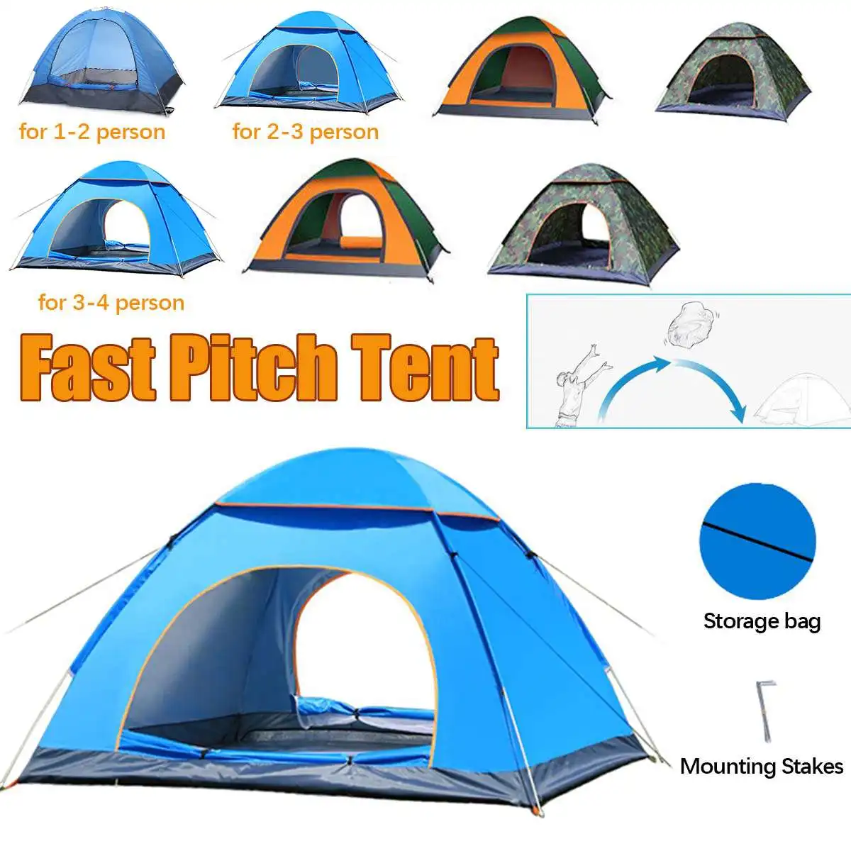 Backpacking Tent 3-4 Person Camping Tents 4 Seasons Waterproof Breathable Lightweight Portable fishing Travel Tent Sun Shelter
Backpacking Tent 3-4 Person Camping Tents 4 Seasons Waterproof Breathable Lightweight Portable fishing Travel Tent Sun Shelter