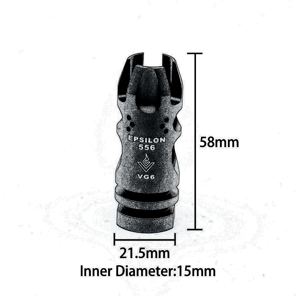 YWCars Outdoors Tools 14MM Inverted teeth Full Metal aluminum 14mm Hole Black VG-6 Decorative CP for JM 9 Reverse Shark Type
YWCars Outdoors Tools 14MM Inverted teeth Full Metal aluminum 14mm Hole Black VG-6 Decorative CP for JM 9 Reverse Shark Type