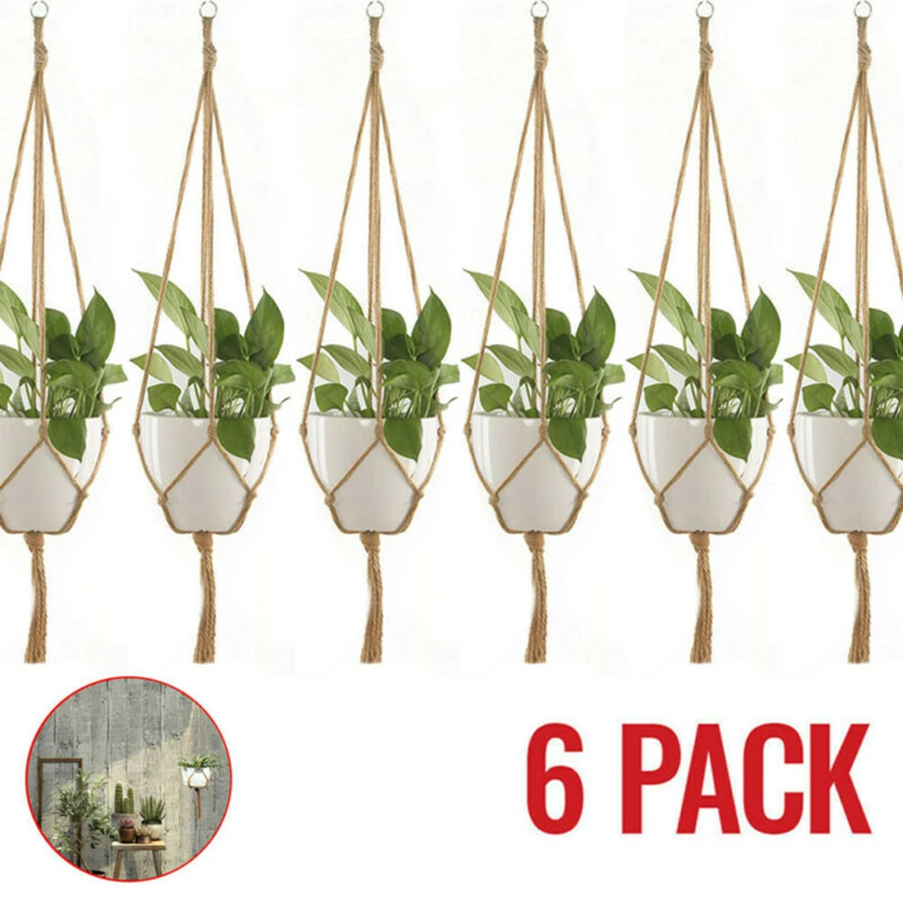 6PCS Macrame Plant375 Hanger Vintage Ro375375pe Basket Ou7563785tdoor Pot Holder Flo375377wer Garden
6PCS Macrame Plant375 Hanger Vintage Ro375375pe Basket Ou7563785tdoor Pot Holder Flo375377wer Garden