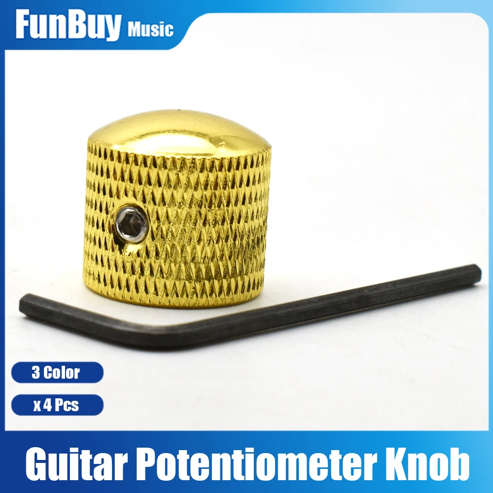 4pcs Metal Dome Tone Tunning Knob with Hexagon Screws Lock Volume Control Buttons for Electric Guitar Bass Black/Chrome/Gold
4pcs Metal Dome Tone Tunning Knob with Hexagon Screws Lock Volume Control Buttons for Electric Guitar Bass Black/Chrome/Gold