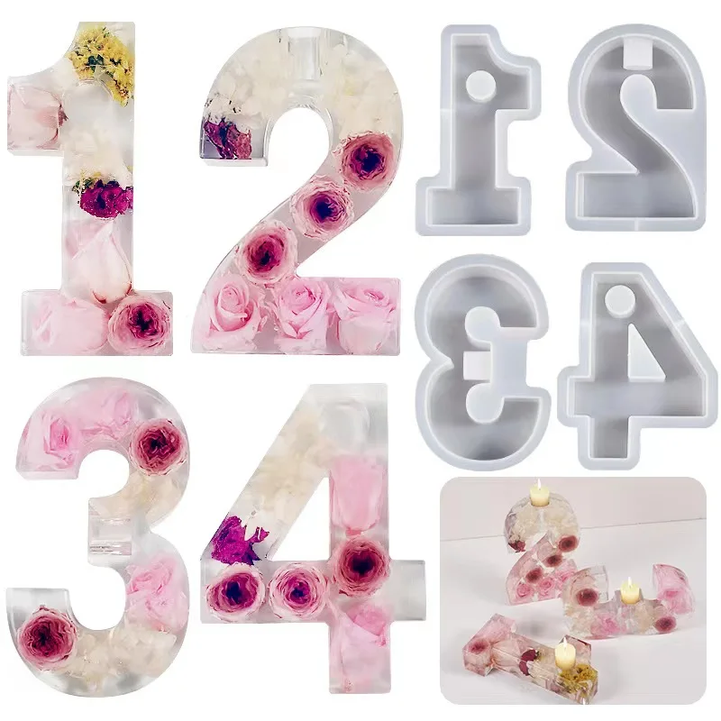 Crystal Epoxy Resin Candle Holder Mold DIY Arabic Digital Cement Gypsum Silicone Mold Home Holiday Decoration Table
Crystal Epoxy Resin Candle Holder Mold DIY Arabic Digital Cement Gypsum Silicone Mold Home Holiday Decoration Table