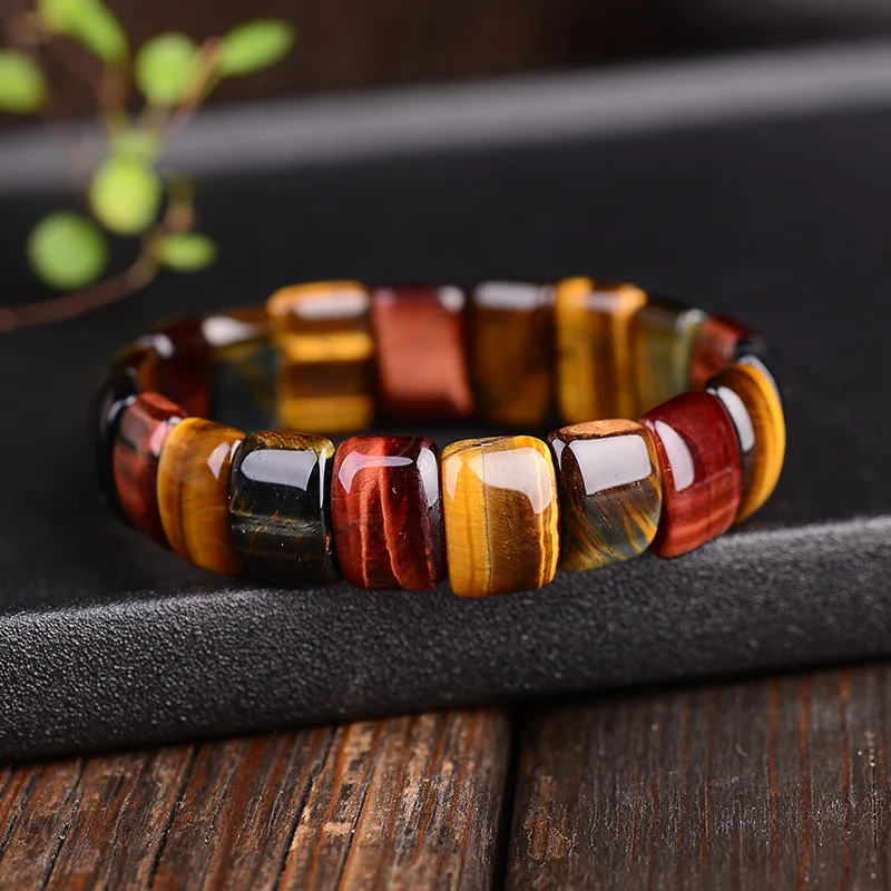 BOEYCJR Colorful Tiger Eyes Natural Stone Beads Bangles & Bracelets Handmade Jewelry Energy Bracelet for Women or Men
BOEYCJR Colorful Tiger Eyes Natural Stone Beads Bangles & Bracelets Handmade Jewelry Energy Bracelet for Women or Men