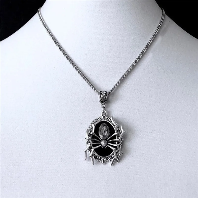 Gothic Spider Necklace, Tarantula Necklace, Witch Necklace, Embossed Pendant, Victorian Jewelry, Party Favors for Women
Gothic Spider Necklace, Tarantula Necklace, Witch Necklace, Embossed Pendant, Victorian Jewelry, Party Favors for Women