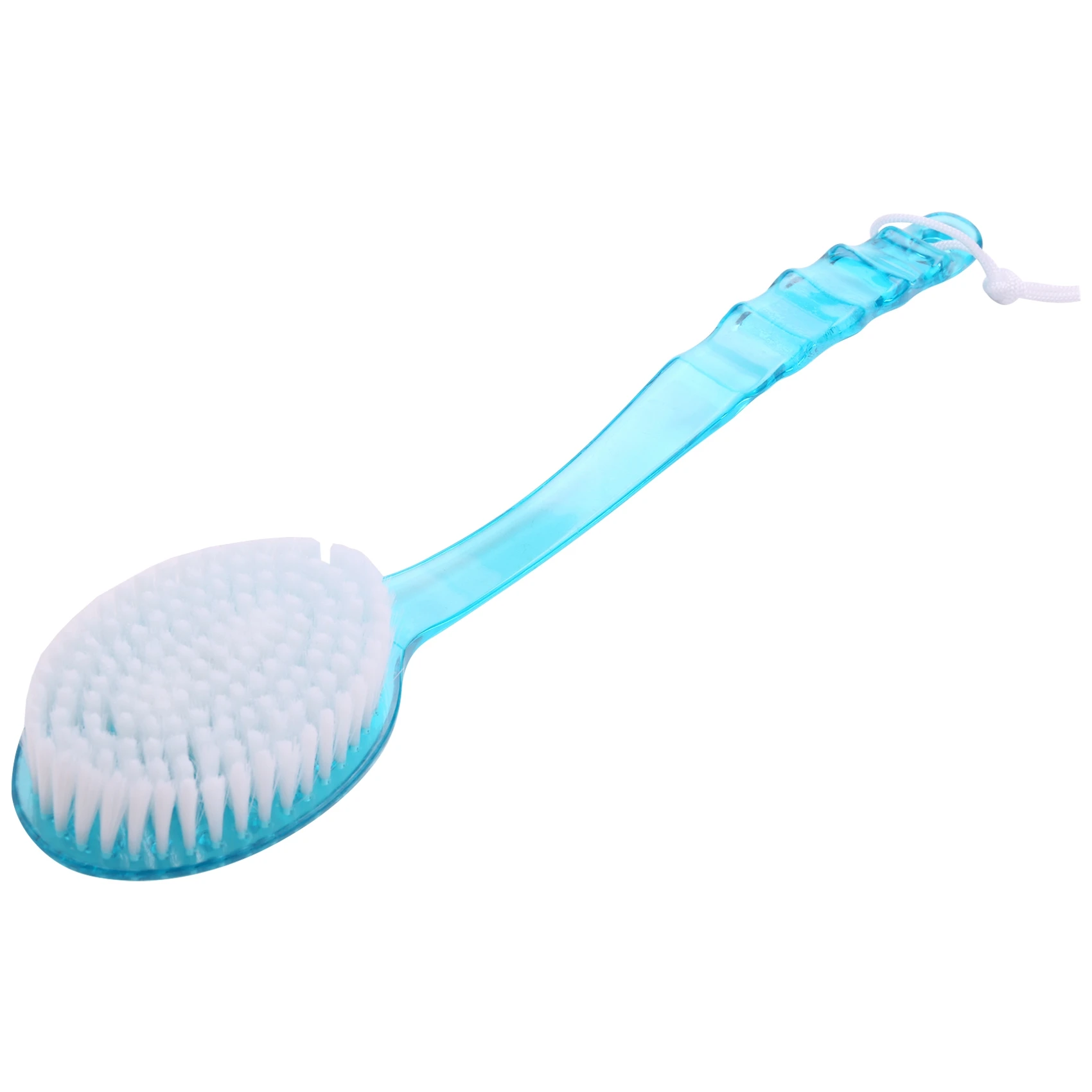

Пластиковая щетка с длинной ручкой для ванны и душа, щетка для очистки кожи, Массажер синего цвета