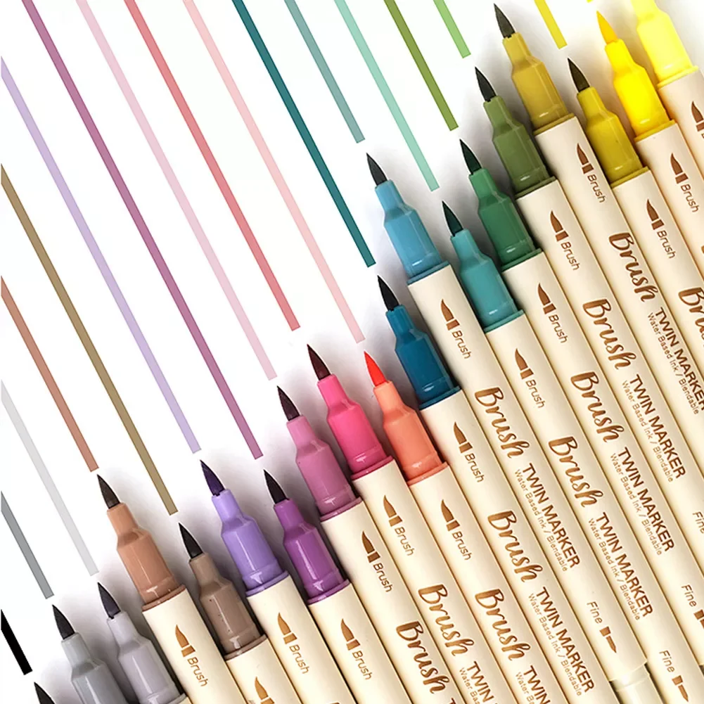 3Pcs/set Double-headed Highlighters Retro Color Twin Marker Pens Set Line Watercolor Drawing Noting Student School Stationery
3Pcs/set Double-headed Highlighters Retro Color Twin Marker Pens Set Line Watercolor Drawing Noting Student School Stationery