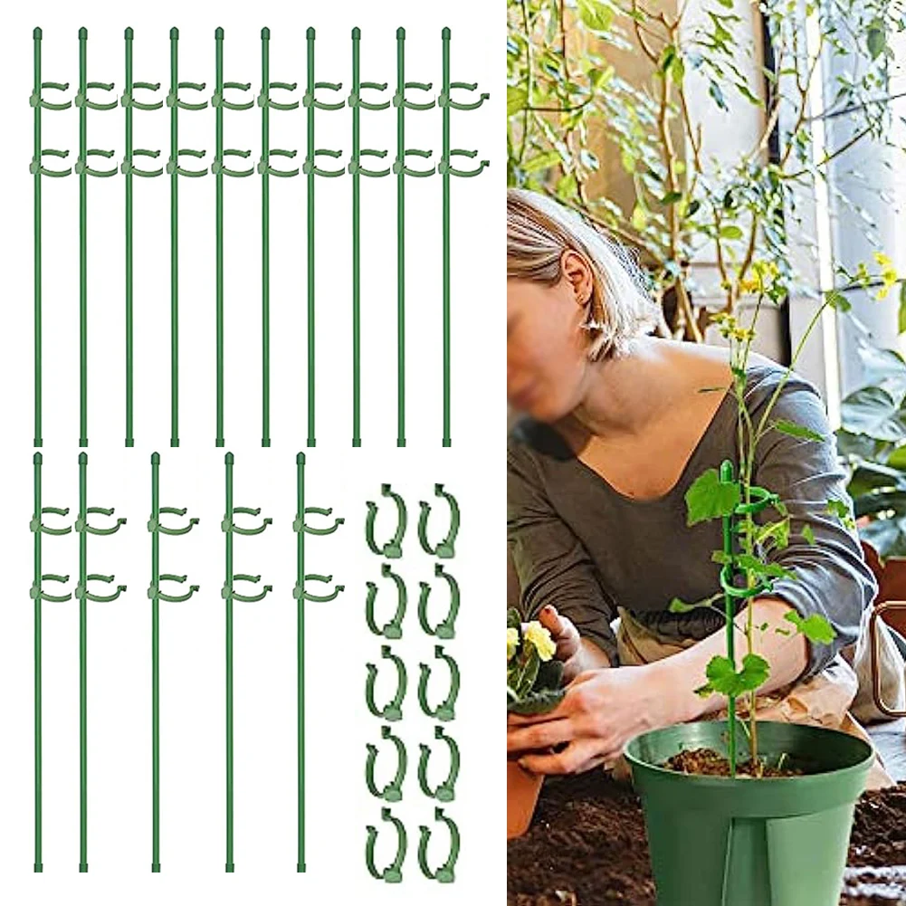 15PCS Plastic Plant Supports Stakes Flower Stand Sticks Reusable Garden Fixing Tool For Indoor Vegetable Holder Bracket
15PCS Plastic Plant Supports Stakes Flower Stand Sticks Reusable Garden Fixing Tool For Indoor Vegetable Holder Bracket