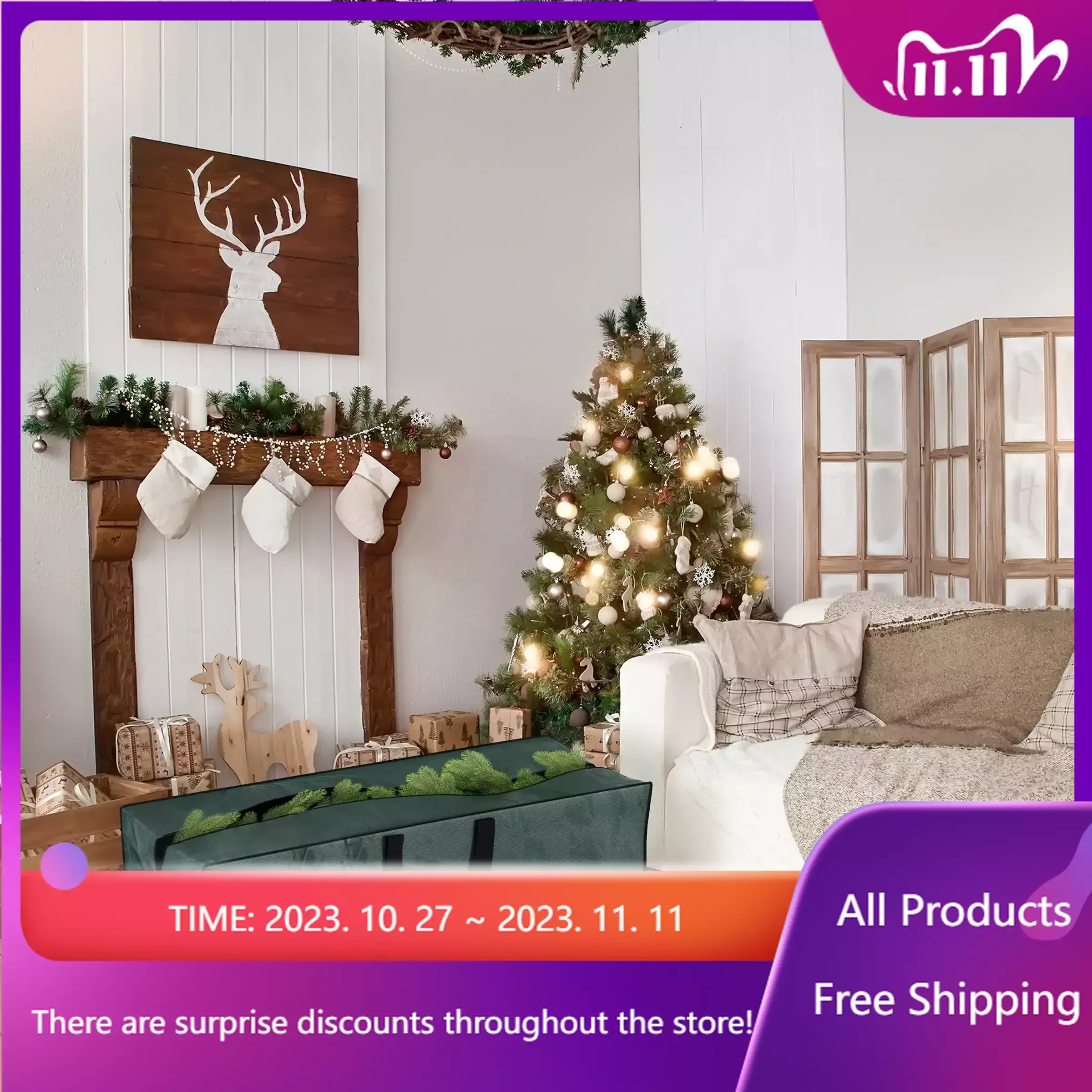 Christmas Tree Storage Bag-Fits up to 7.5 Foot Artificial Trees-Protects Holiday Decorations & Inflatables from Moisture
Christmas Tree Storage Bag-Fits up to 7.5 Foot Artificial Trees-Protects Holiday Decorations & Inflatables from Moisture