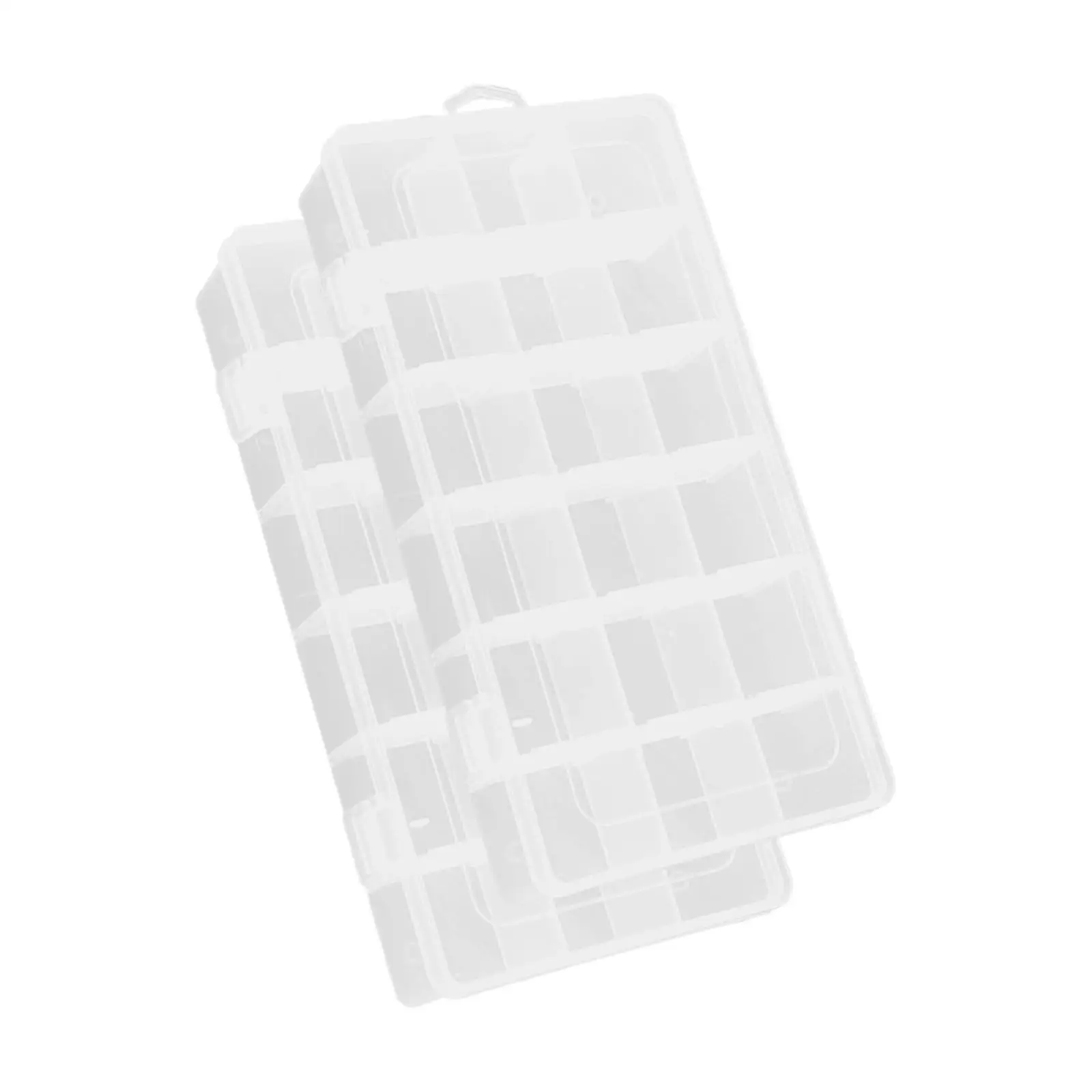 2 Count Transparent 18 Slots PP Storage Jewelry Box Case Visually Clearly Adjustable Dividers Portable Rectangle Durable Compact
2 Count Transparent 18 Slots PP Storage Jewelry Box Case Visually Clearly Adjustable Dividers Portable Rectangle Durable Compact