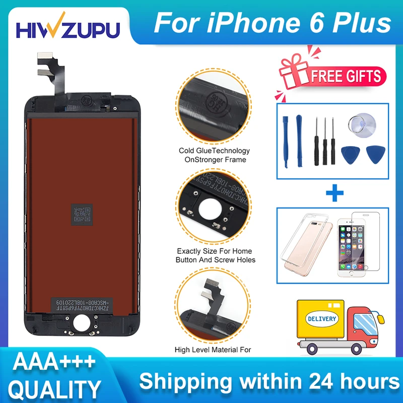 HIWZUPU AAA++ Original Display for iPhone 6plus Screen Replacement for iPhone 7 8 6s 7plus LCD 3D Touch with Tools Free Shipping
HIWZUPU AAA++ Original Display for iPhone 6plus Screen Replacement for iPhone 7 8 6s 7plus LCD 3D Touch with Tools Free Shipping