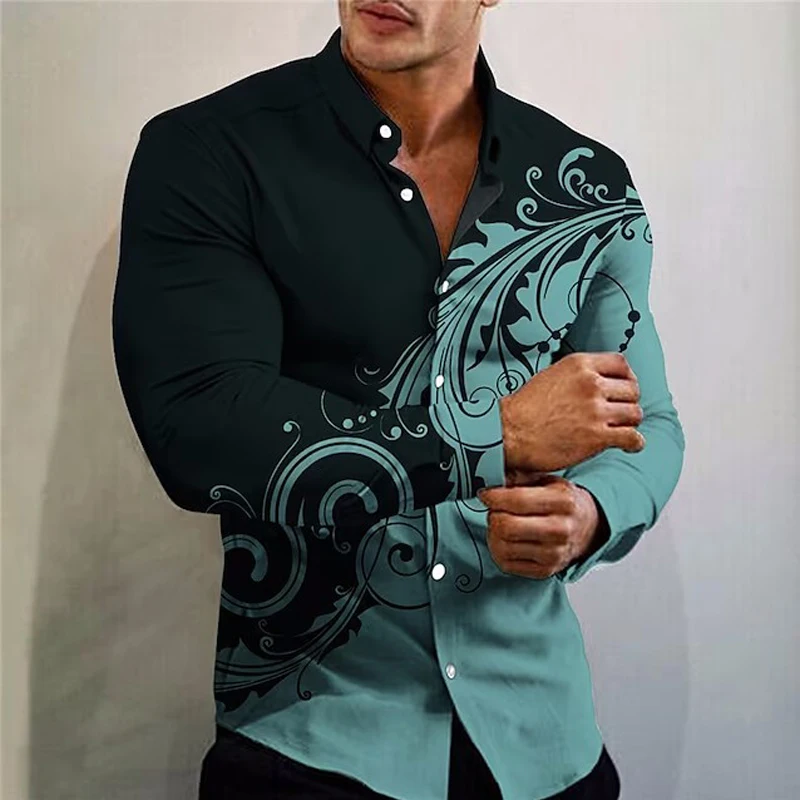2023 Spring Luxury Social Men Shirt Turn-down Collar Casual Mature Printed Long Sleeve Tops Men's Clothes Slim Fit Street Party
2023 Spring Luxury Social Men Shirt Turn-down Collar Casual Mature Printed Long Sleeve Tops Men's Clothes Slim Fit Street Party