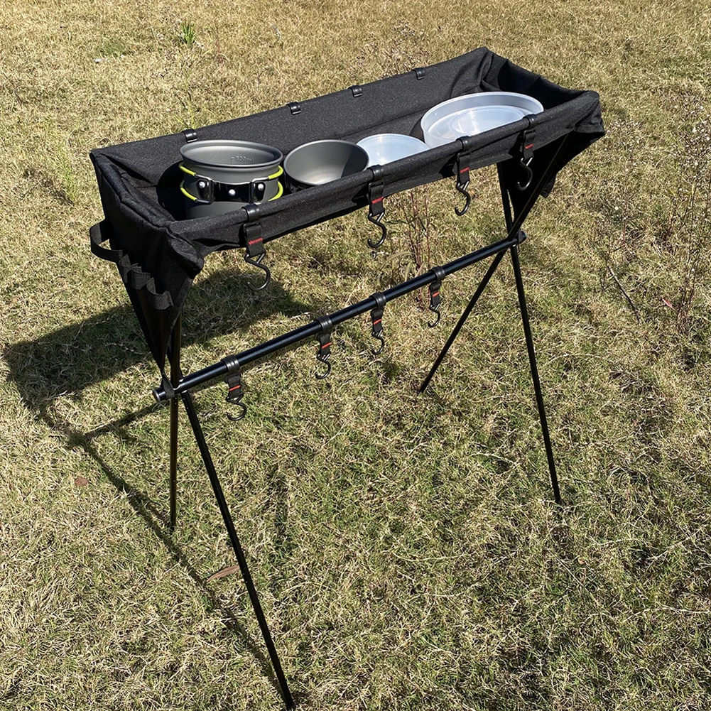 Outdoor Storage Rack Camping Hanging Organizer Hanger Portable Picnic Tripod Lightweight Triangle Shelf Cookware Eequipment
Outdoor Storage Rack Camping Hanging Organizer Hanger Portable Picnic Tripod Lightweight Triangle Shelf Cookware Eequipment