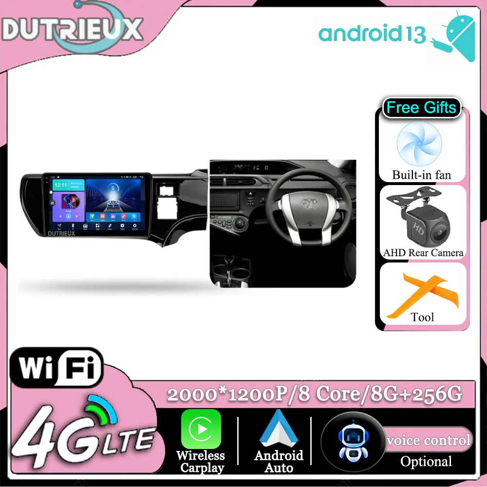 Android 13 For Toyota Aqua LHD RHD 2011 - 2017 Multimedia Monitor Screen Stereo Radio Video Player TV Car GPS Navigation
Android 13 For Toyota Aqua LHD RHD 2011 - 2017 Multimedia Monitor Screen Stereo Radio Video Player TV Car GPS Navigation