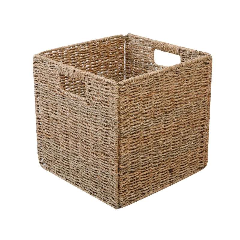 Woven Seagrass Farmhouse Kitchen Storage Organizer Basket Bin with Handles for Cabinets Pantry Bathroom Laundry Room
Woven Seagrass Farmhouse Kitchen Storage Organizer Basket Bin with Handles for Cabinets Pantry Bathroom Laundry Room