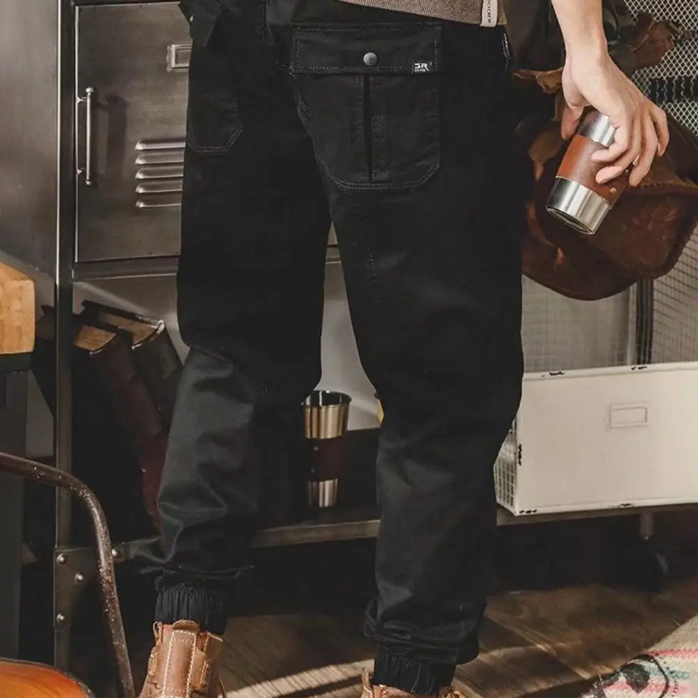 Stylish Cargo Pants Elastic Waist Handsome Men Trousers Mid Waist Drawstring Harem Pants
Stylish Cargo Pants Elastic Waist Handsome Men Trousers Mid Waist Drawstring Harem Pants