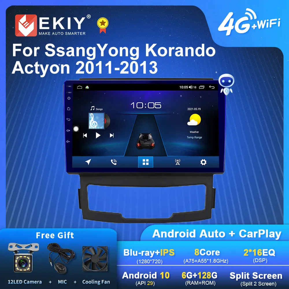 EKIY S7T Android 10 Car Radio For SsangYong Korando Actyon 2011-2013 Multimedia Video Player Stereo GPS DSP Carplay 2din DVD HU
EKIY S7T Android 10 Car Radio For SsangYong Korando Actyon 2011-2013 Multimedia Video Player Stereo GPS DSP Carplay 2din DVD HU