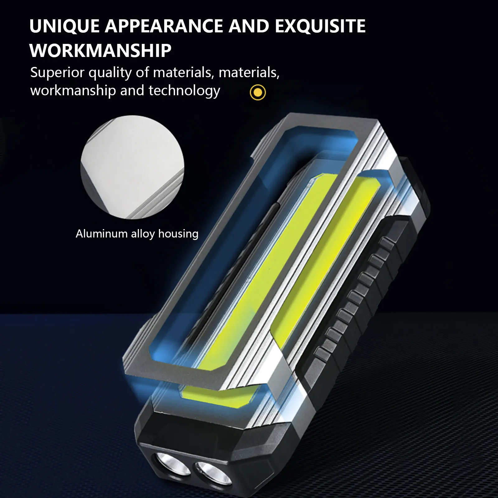 LED Camping Light Multifunctional LED Spotlight USB Rechargeable COB Work Light With Magnet Lantern Power Waterproof Flashlight
LED Camping Light Multifunctional LED Spotlight USB Rechargeable COB Work Light With Magnet Lantern Power Waterproof Flashlight