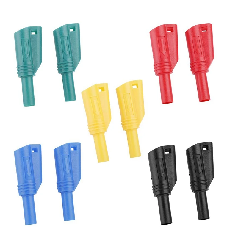 New 10 Multimeter Measuring Lead Connectors Five-Color 4Mm Banana Plug Extension Adapter P3005 For Wire Bonding DIY Projects
New 10 Multimeter Measuring Lead Connectors Five-Color 4Mm Banana Plug Extension Adapter P3005 For Wire Bonding DIY Projects