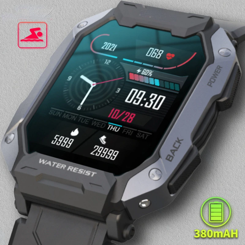 Military Smartwatch Men For Android Xiaomi Ios Ip68 Waterproof Sports Watches Blood Pressure Oxygen 380 mAh Smart Watch Men
Military Smartwatch Men For Android Xiaomi Ios Ip68 Waterproof Sports Watches Blood Pressure Oxygen 380 mAh Smart Watch Men