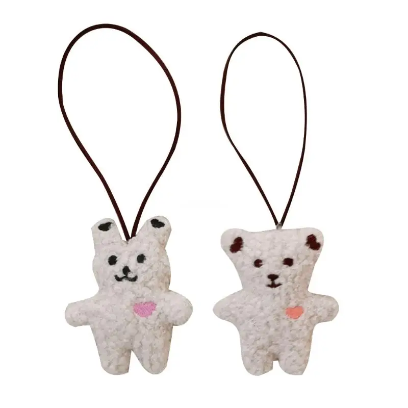 Милые брелоки с маленьким медведем, брелок для крещения, сувенирные плюшевые украшения, милый мультяшный кулон с именем для причастия, для крещения/