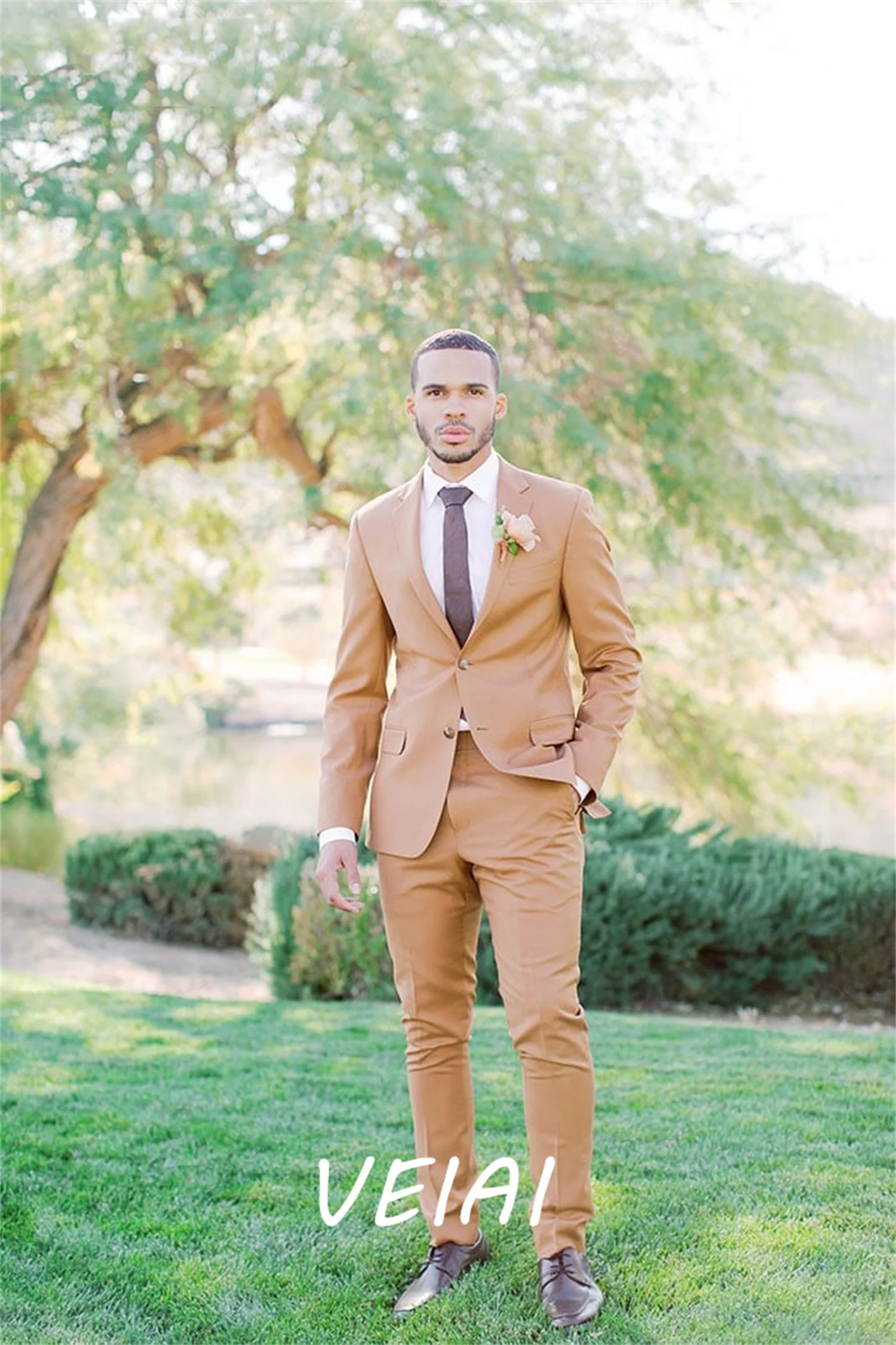 Khaki Men Suits Notched Lapel Single Breasted Blazer Jacket Tuxedos Groom Wedding Suits Costume Homme Mariage 2 Piece Coat+Pant
Khaki Men Suits Notched Lapel Single Breasted Blazer Jacket Tuxedos Groom Wedding Suits Costume Homme Mariage 2 Piece Coat+Pant
