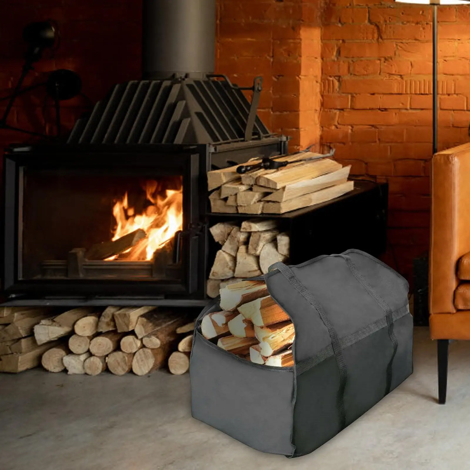 Firewood Carrier Wood Carrying Bag Fireplace Accessory Accessories Log Tote for Indoor Trip
Firewood Carrier Wood Carrying Bag Fireplace Accessory Accessories Log Tote for Indoor Trip