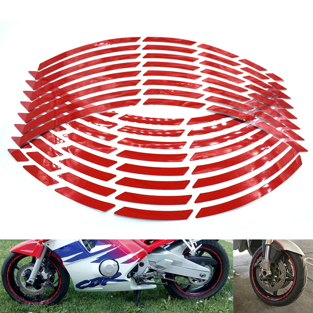 Universal 17" 18" 19" car motorcycle tire sticker reflective strip tape decal For YAMAHA YZF-R1 R6 R15 R25 R125 XMAX VMAX NMAX
Universal 17" 18" 19" car motorcycle tire sticker reflective strip tape decal For YAMAHA YZF-R1 R6 R15 R25 R125 XMAX VMAX NMAX