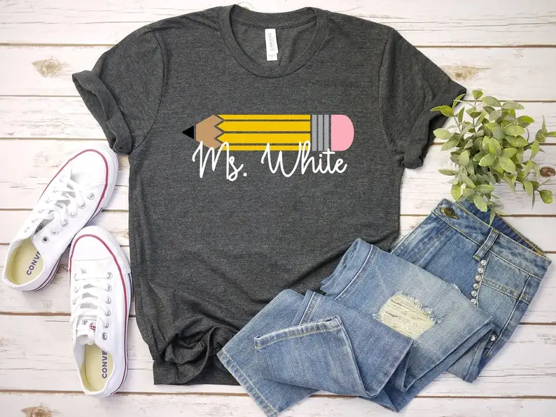 Customized pencil shirt, personalized teacher teacher teacher appreciation teacher strong, back to school shirt 100% cotton y2k
Customized pencil shirt, personalized teacher teacher teacher appreciation teacher strong, back to school shirt 100% cotton y2k