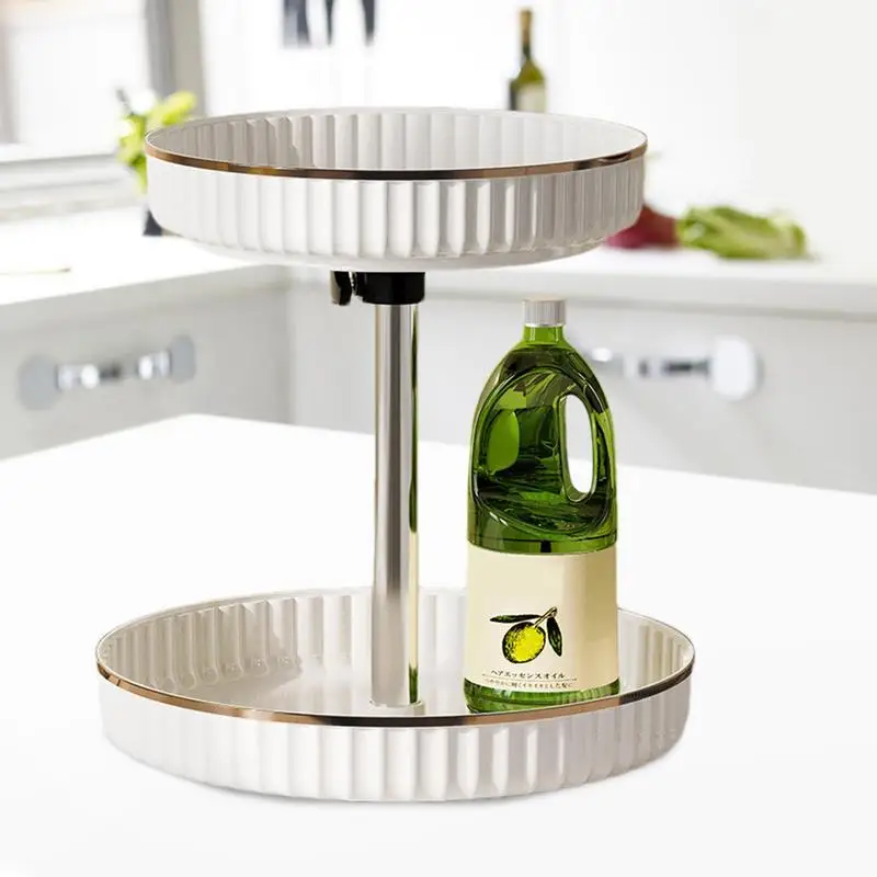 360 Rotating Spice Rack Seasoning Holder Kitchen Storage Tray With 2 Tier Adjustable For Bathroom Parlor Labor Saving Bedroom
360 Rotating Spice Rack Seasoning Holder Kitchen Storage Tray With 2 Tier Adjustable For Bathroom Parlor Labor Saving Bedroom