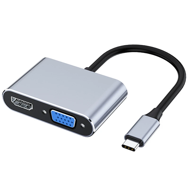 USB C To HDMI VGA Multiport Adapter 4K Type C USB-C HUB Video Projectors Converters Port Adaptor For Pro
USB C To HDMI VGA Multiport Adapter 4K Type C USB-C HUB Video Projectors Converters Port Adaptor For Pro