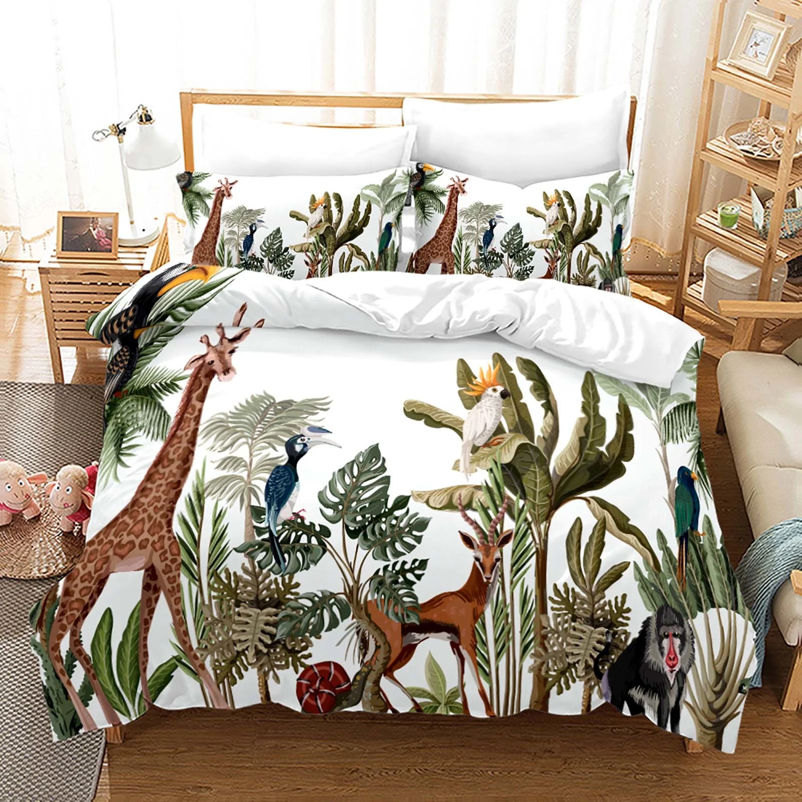 Set Quilt Cover Twin Full Queen King Size With Pillowcases Bed Set Aldult Kid Bedroom Decor Gift Cute Animals Bedding
Set Quilt Cover Twin Full Queen King Size With Pillowcases Bed Set Aldult Kid Bedroom Decor Gift Cute Animals Bedding