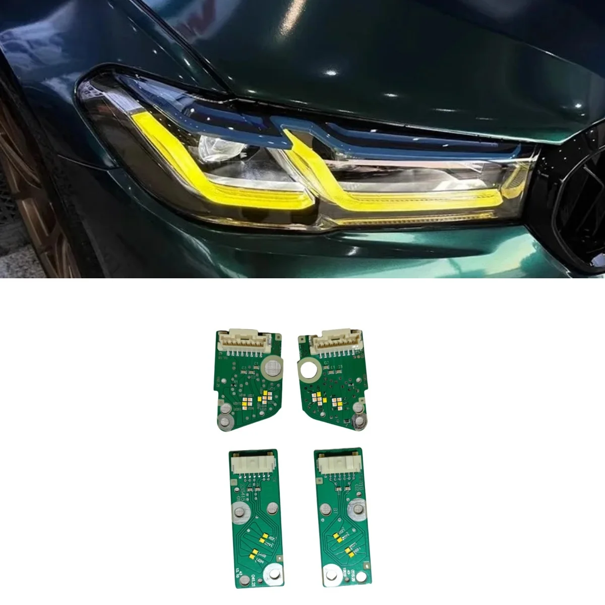 Комплект фар DRL модуль светодиодный модуль лимонно-желтый 23508301 23508302 Для BMW G30 G31 G38 2021 2022 2023
Комплект фар DRL модуль светодиодный модуль лимонно-желтый 23508301 23508302 Для BMW G30 G31 G38 2021 2022 2023